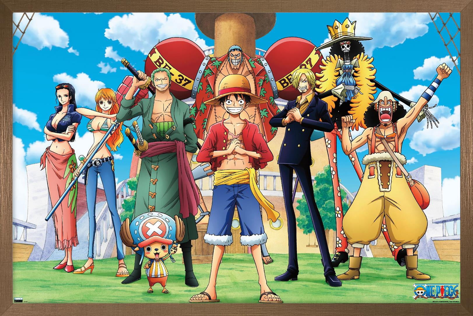 One Piece: Fishman Island - Crew On Deck Wall Poster, 14.725