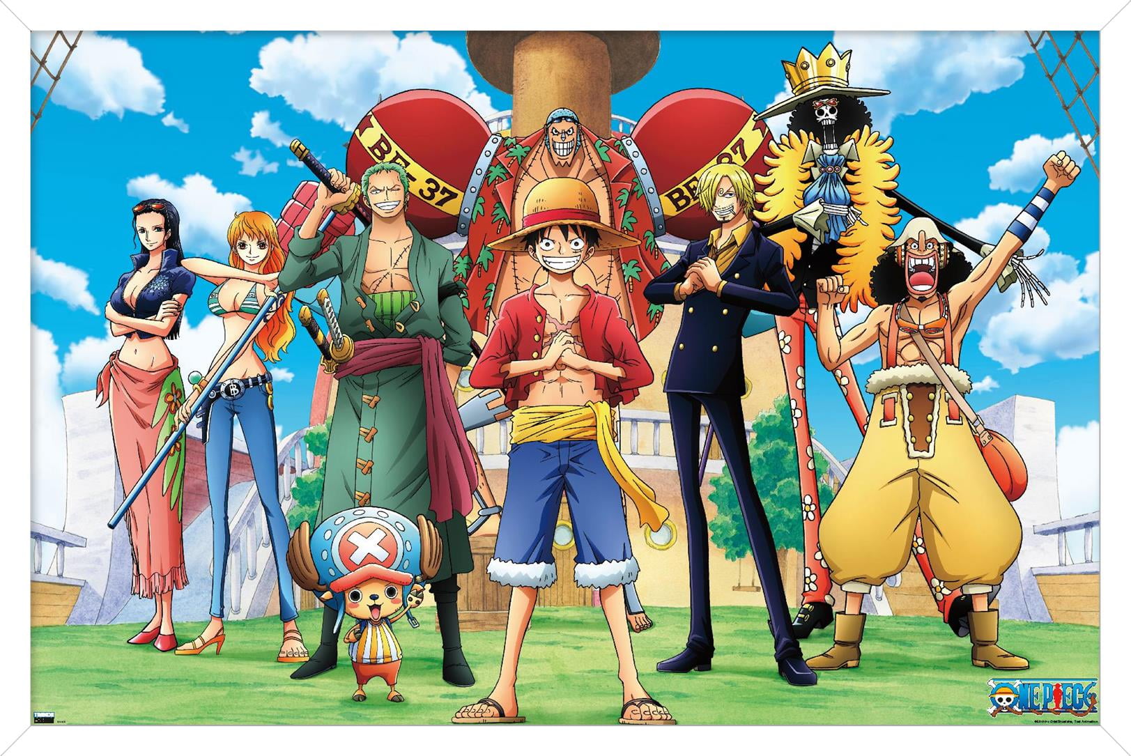 One Piece: Fishman Island - Crew On Deck Wall Poster, 22.375