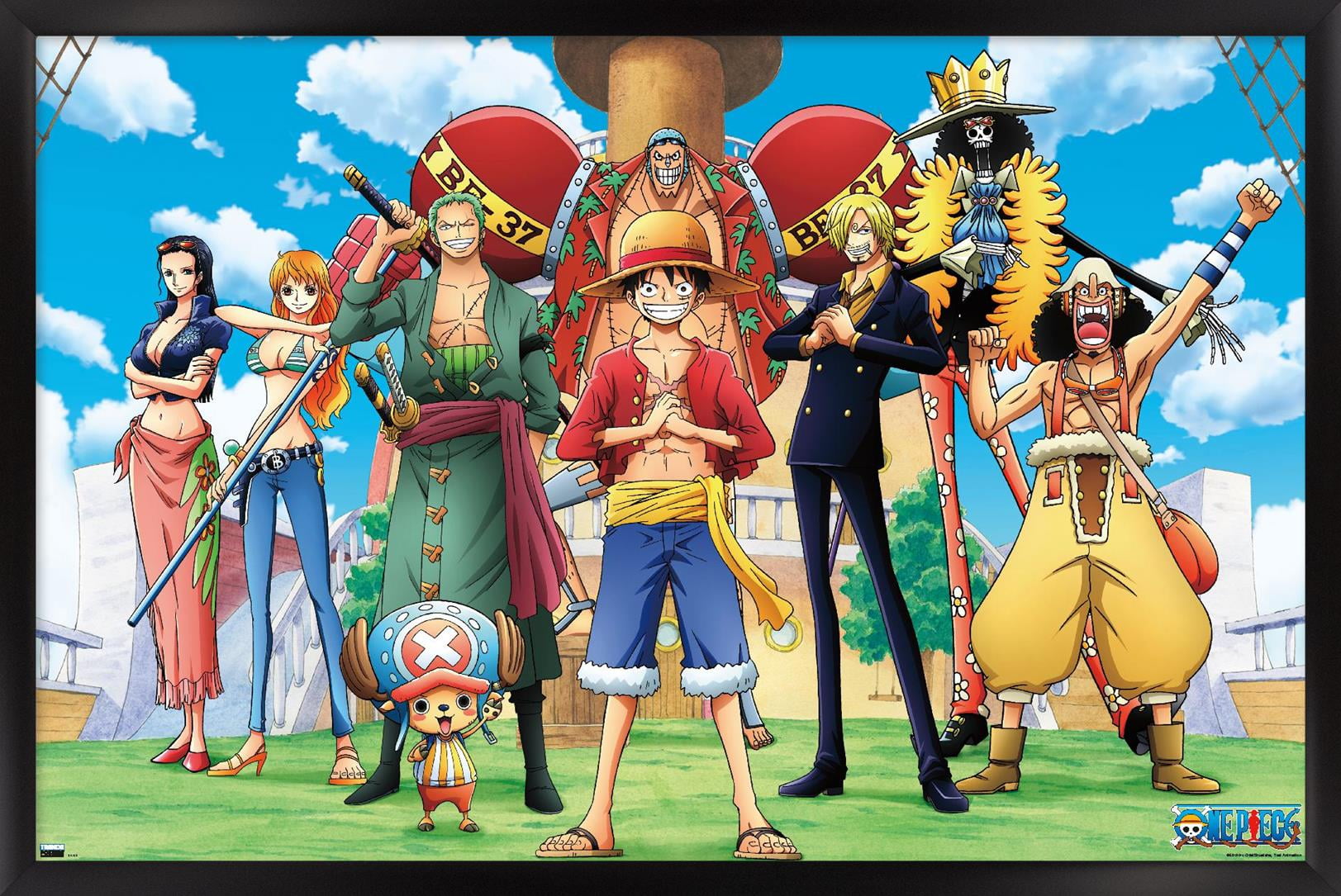 ONE PIECE ラミネート　ムービック One Piece: Fishman Island - Crew On Deck Wall Poster, 14.725