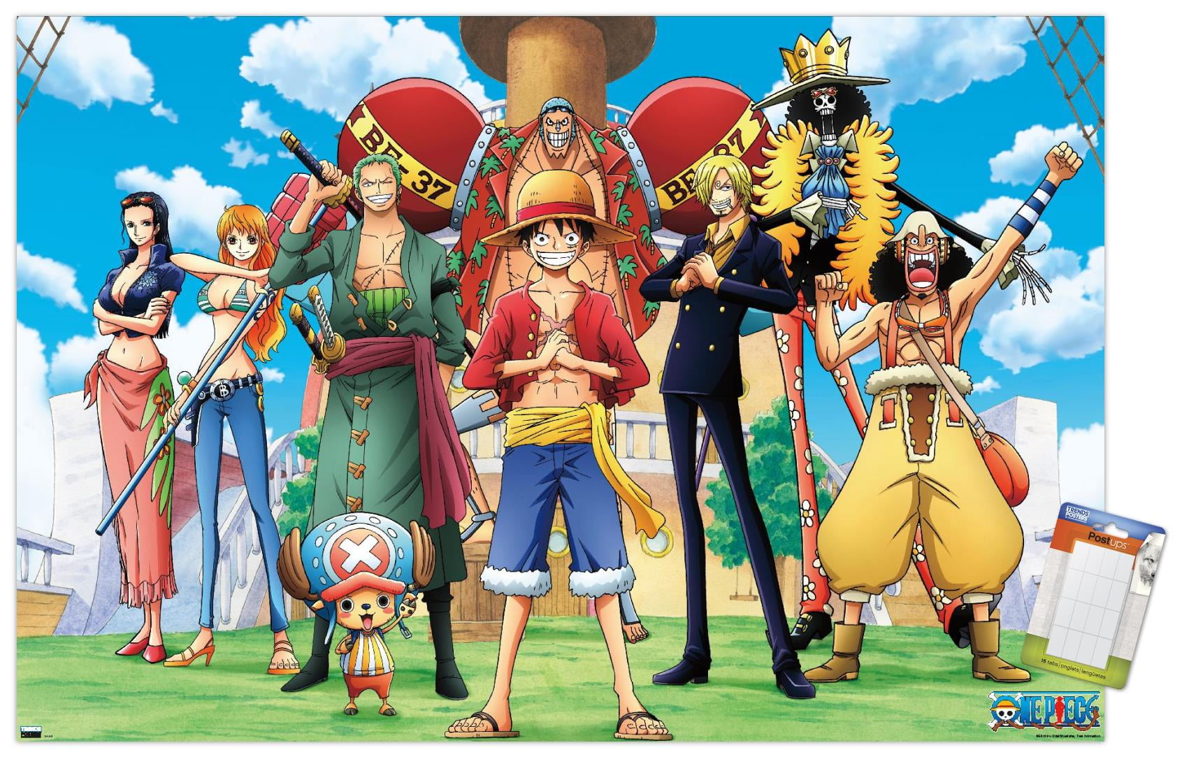 One Piece: Fishman Island - Crew On Deck Wall Poster, 22.375