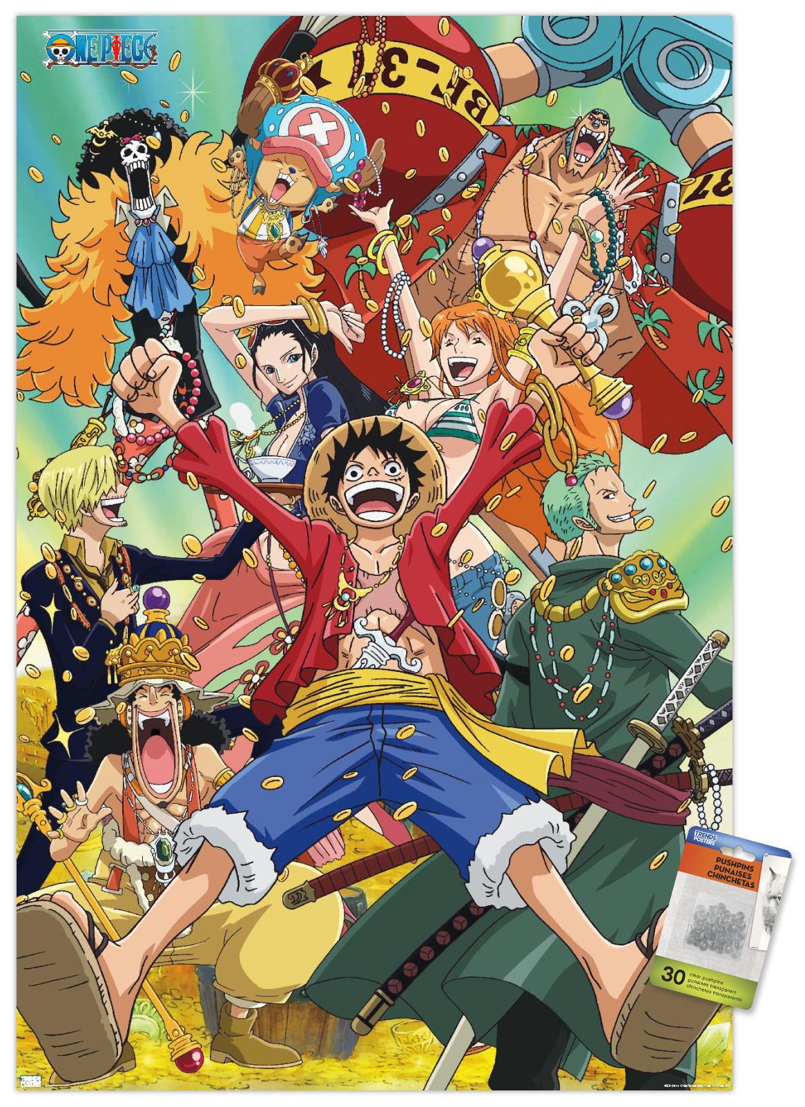 One Piece: Fishman Island - Crew Treasure Wall Poster, 22.375