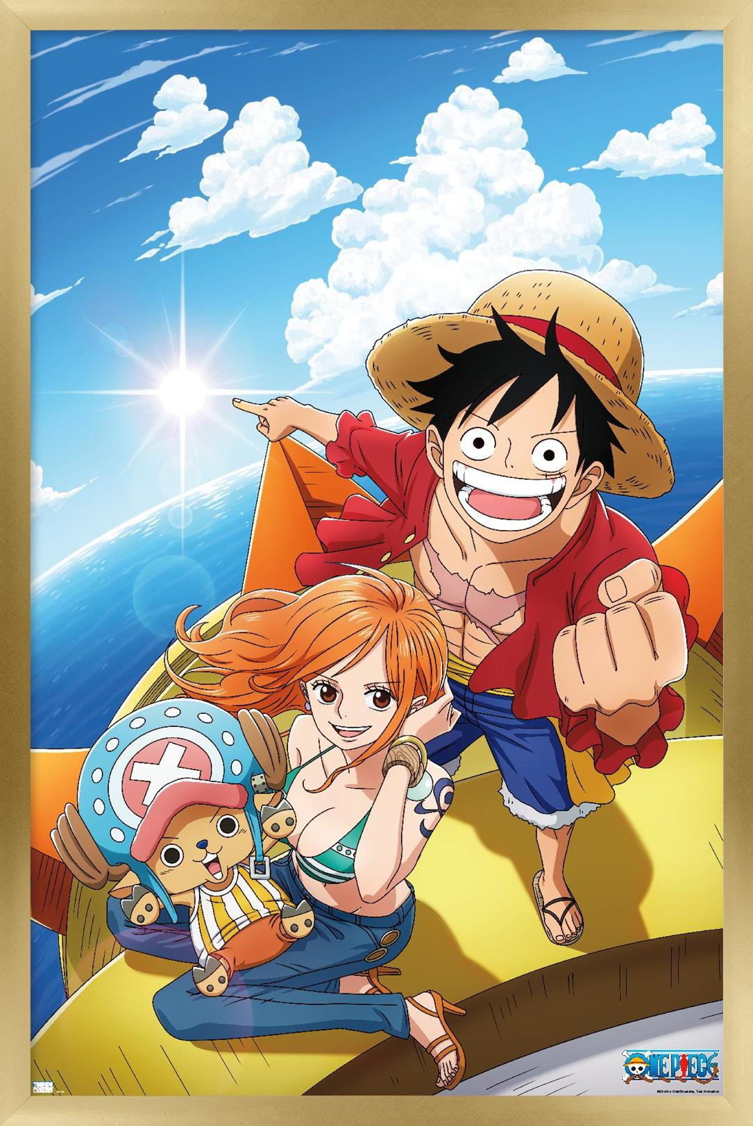 One Piece: Fishman Island - Luffy, Nami, Tony Tony Chopper Wall
