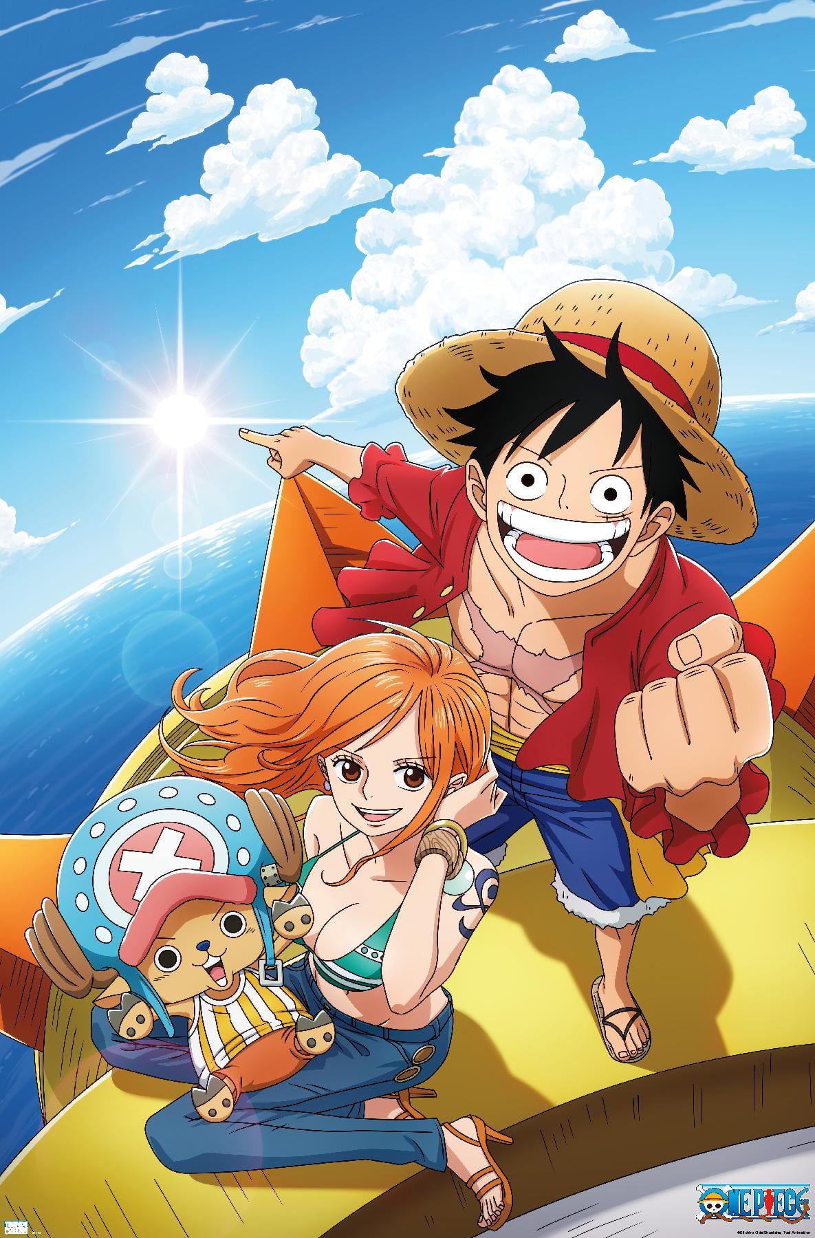 One Piece: Fishman Island - Luffy, Nami, Tony Tony Chopper Wall