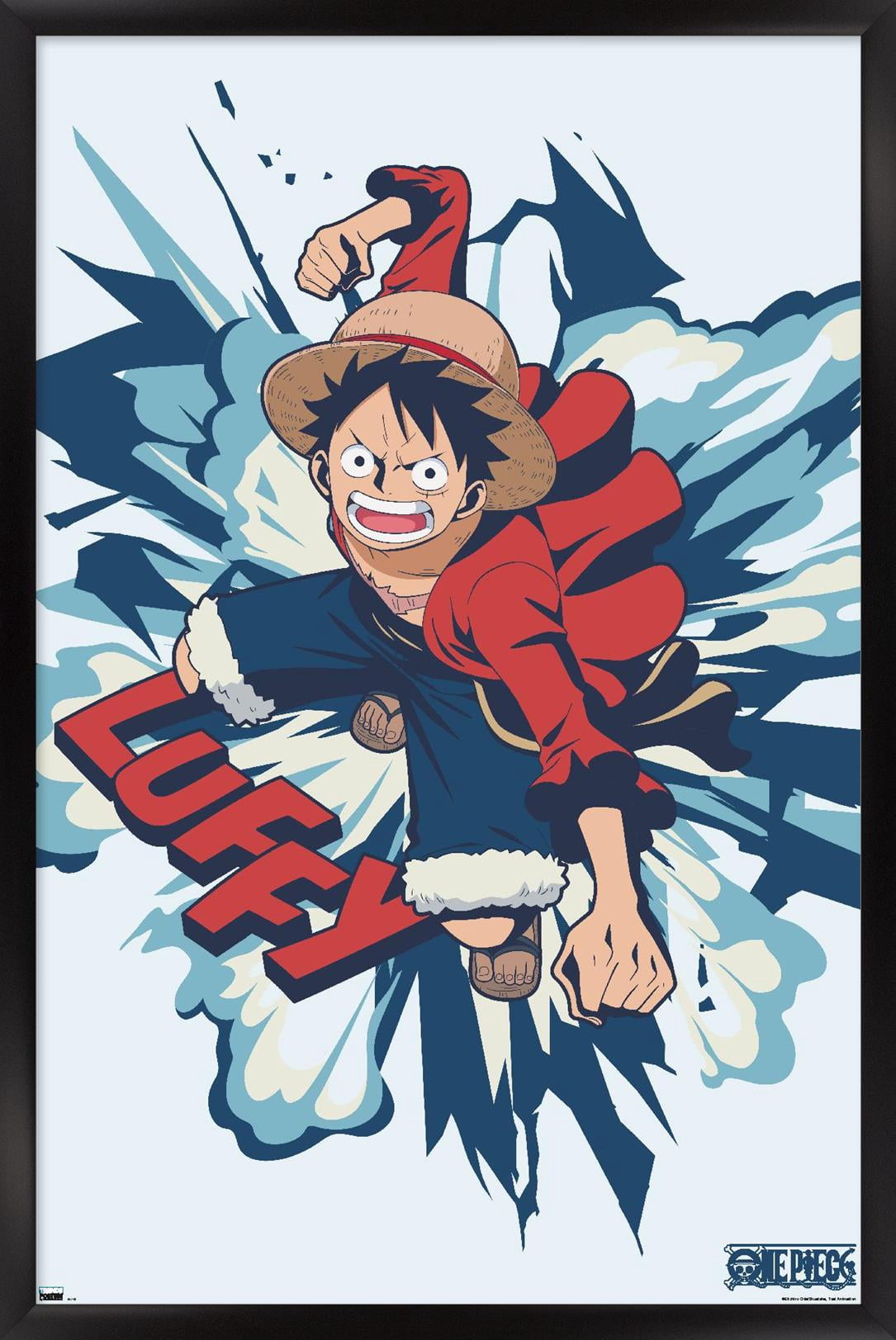 ONE PIECE ルフィ ポスター One Piece: Fishman Island - Luffy Punch Wall Poster, 14.725