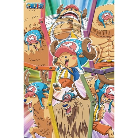 One Piece: Fishman Island - Tony Tony Chopper Group Wall Poster, 14.725" x 22.375"