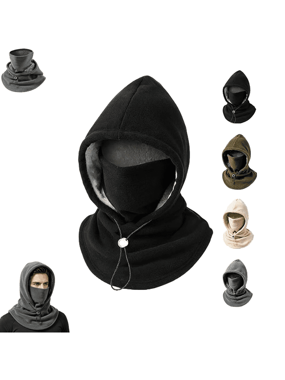 One-Piece Flannel Warm Mask Hat, 3-in-1 Winter Balaclava, Stay Warm From Head To Neck with This Soft Flannel Winter Balaclava, Designed for Cycling, Skiing and Cold Outdoor Days