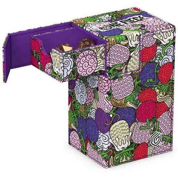 One Piece Flip 'n Tray 80+ Xenoskin Devilfruit Pattern Deck Box