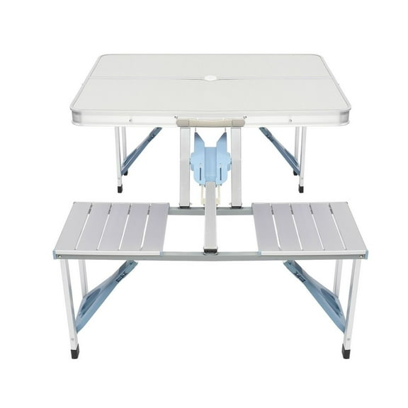 One Piece Folding Table and Chair Aluminum Alloy--YS as picture
