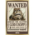 thumbnail image 1 of One Piece - God Usopp Wanted Poster Wall Poster, 14.725" x 22.375" Framed, 1 of 5