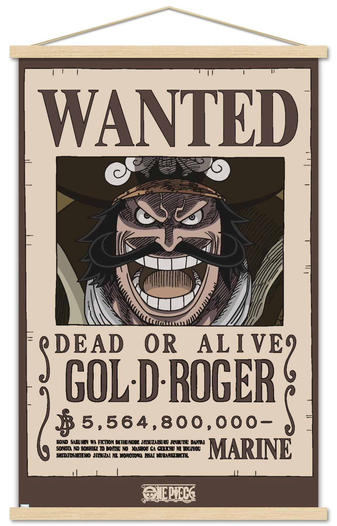 One Piece - Gol D Roger Wanted Poster Wall Poster, 14.725