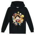thumbnail image 1 of One Piece Graphic Long Sleeve Hoodies Anime Pullover Casual Sweatshirts Hooded for Teen(8-16 Years), 1 of 2