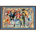 thumbnail image 1 of One Piece - Group Map Wall Poster, 22.375" x 34" Framed, 1 of 5