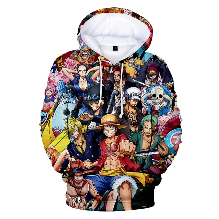 One Piece Hoodie Hot Anime One Piece Sweatshirts for Adults Kids Hoodedes The new Sweatshirts Walmart