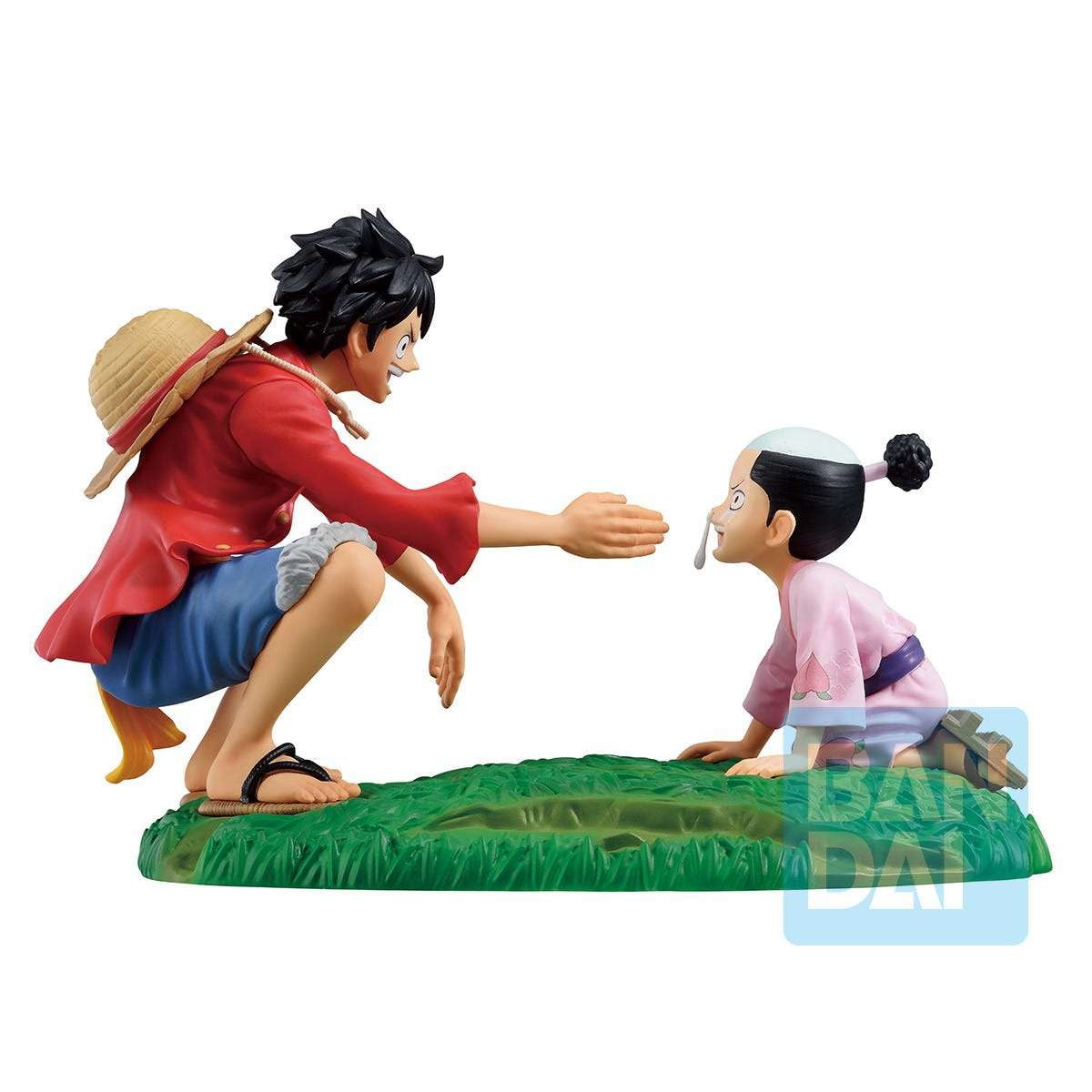One Piece Ichibansho Monkey D. Luffy & Momonosuke Collectible Figure