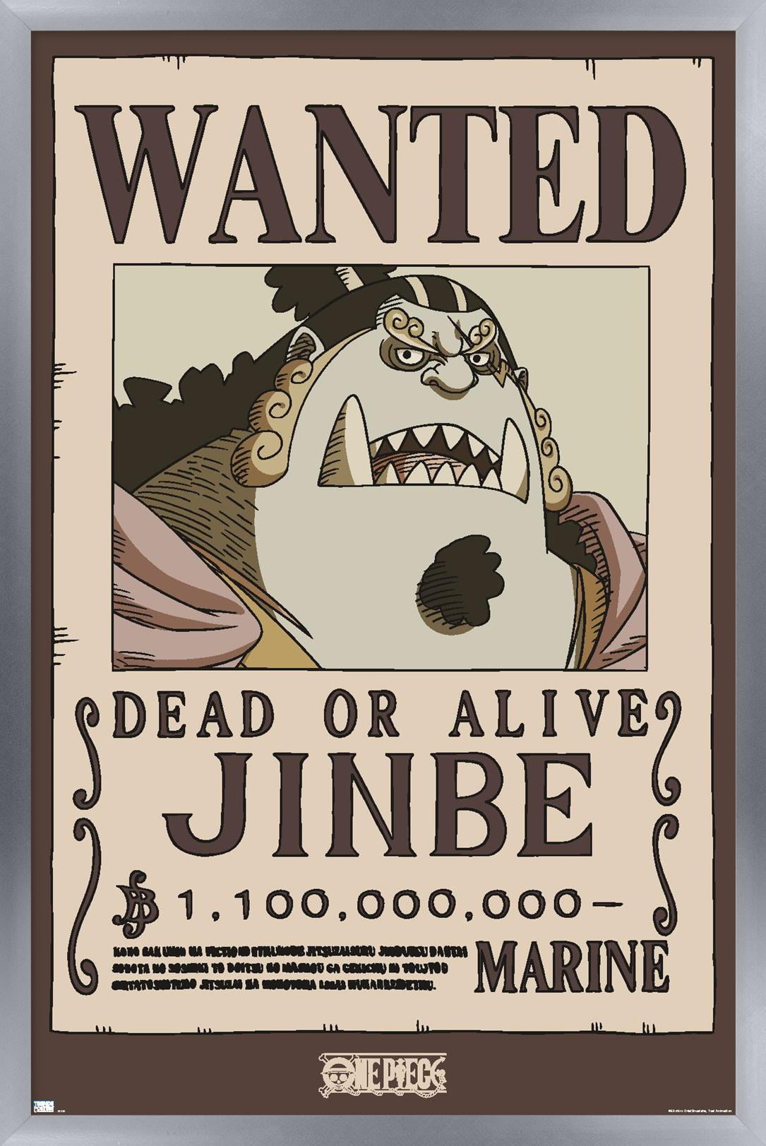 JIN ポスター30.5×41 One-Piece-Jinbe-Wanted-Poster-