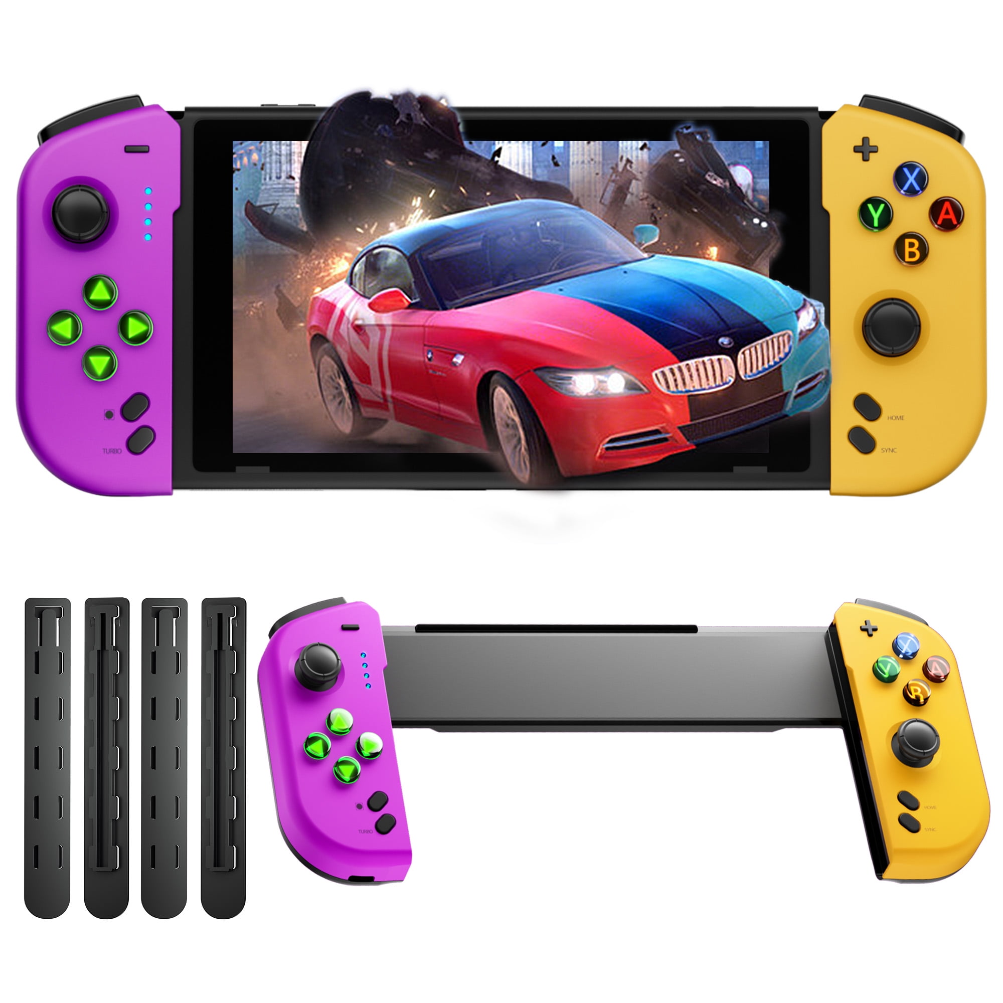 Replacement Joy-Con Controllers For Nintendo Switch – Left & Right Set With Motion Control & Vibration