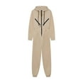 thumbnail image 1 of One Piece Jumpsuits for Women Hoodies Zip Up Sweatshirts Sweatsuit Full Length Overall Rompers Women Clothing, 1 of 5