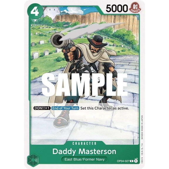 One Piece Kingdoms of Intrigue Common Daddy Masterson OP04-027