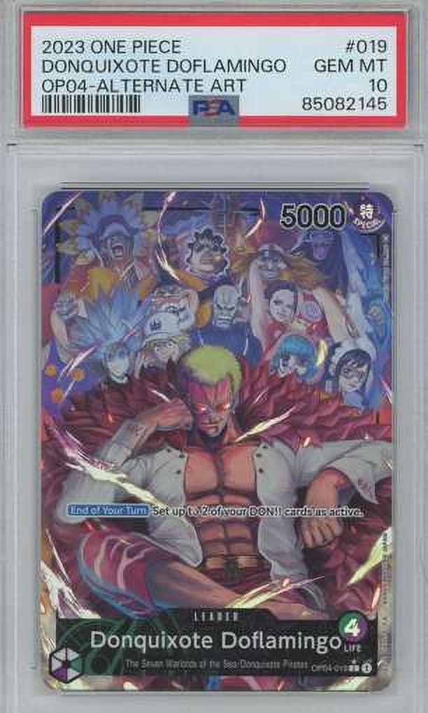 ワンピース カードゲーム PSA10 DONQUIXOTE DOFLAMINGO ALTERNATEART Donquixote Doflamingo (Alt Art) OP10-071 SR Royal Blood ONE
