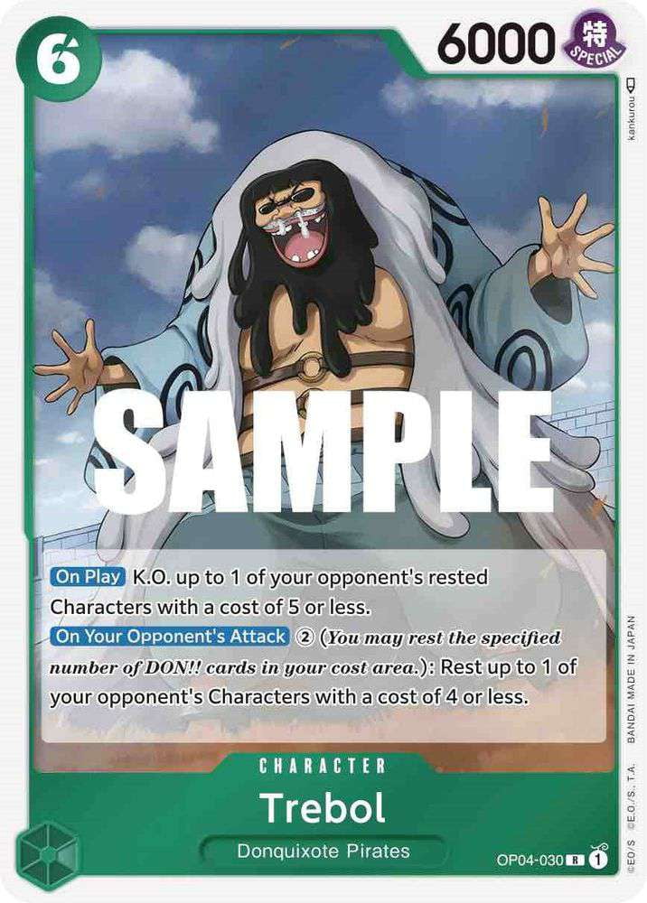 One Piece Kingdoms of Intrigue Rare Trebol OP04-030 - Walmart.com