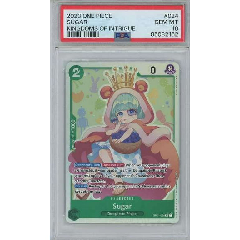 One Piece Kingdoms of Intrigue Sugar Graded Card (PSA Gem One Piece Kingdoms of Intrigue Sugar Graded Card (PSA Gem