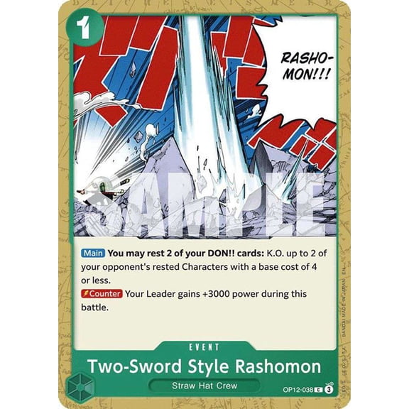 One Piece Legacy of the Master Common Two-Sword Style Rashomon OP12-038