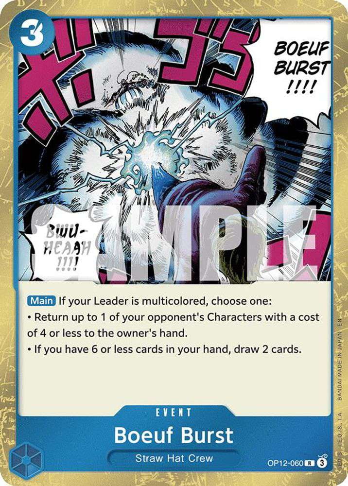 One Piece Legacy of the Master Rare Boeuf Burst OP12-060 - Walmart.com