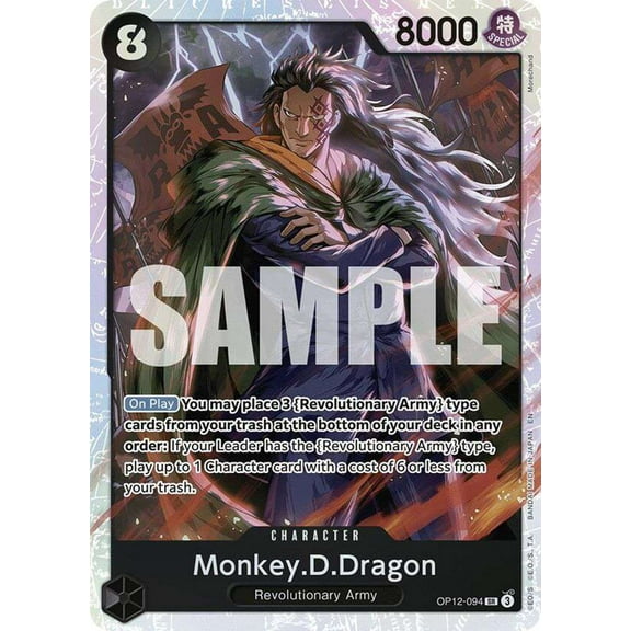 One Piece Legacy of the Master Super Rare Monkey.D.Dragon OP12-094