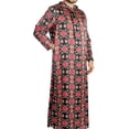 thumbnail image 1 of One Piece Lightweight Hooded Unisex Red Tribal Pattern Jilbab Onsie Desert Robe - L, 1 of 4