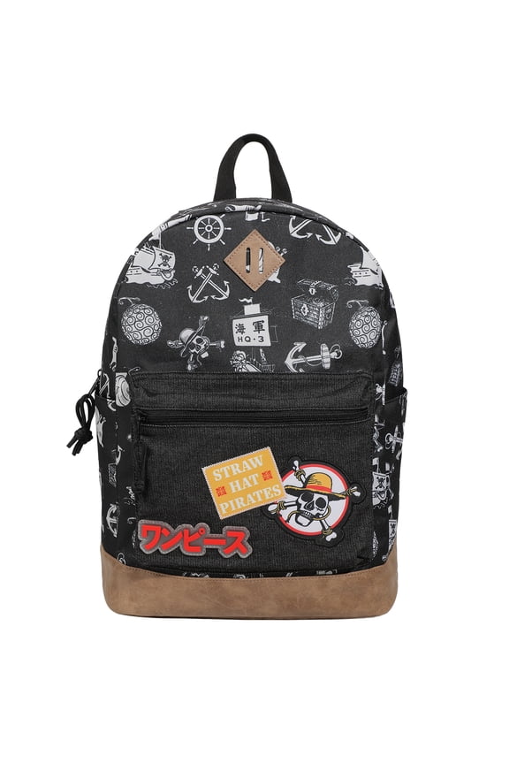 One Piece Live Action Icons 16.5" Black Backpack