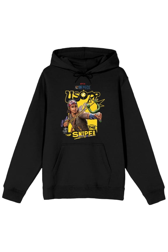 One Piece Live Action Usopp Graphic Hooded Sweatshirt for Men-3XL