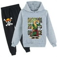thumbnail image 1 of One Piece Long Sleeve Hoodie and Sweatpants Suit Boys Girls 2 Piece Outfit Casual Sweatshirt Hooded(8-16 Years), 1 of 2