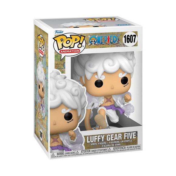 One Piece Luffy Gear Five Funko Pop! Vinyl Figure #1607 (Pack of 1) – 5.25-Inch Collectible Anime Figure