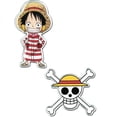 thumbnail image 1 of One Piece Luffy and Luffy Skull Pin Set, 1 of 1