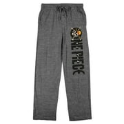 One Piece (Manga) Title Logo Men's Heather Gray Sleep Pants-Small
