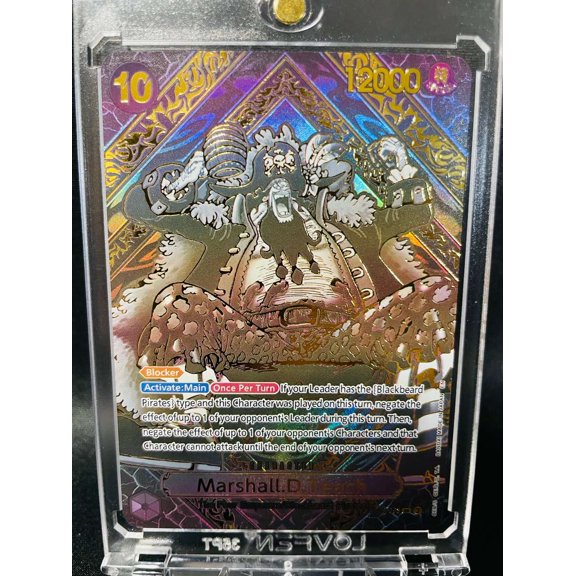 One Piece Marshall D Teach Holo Alternative Art Super Rare Proxy 2024 Trading Card