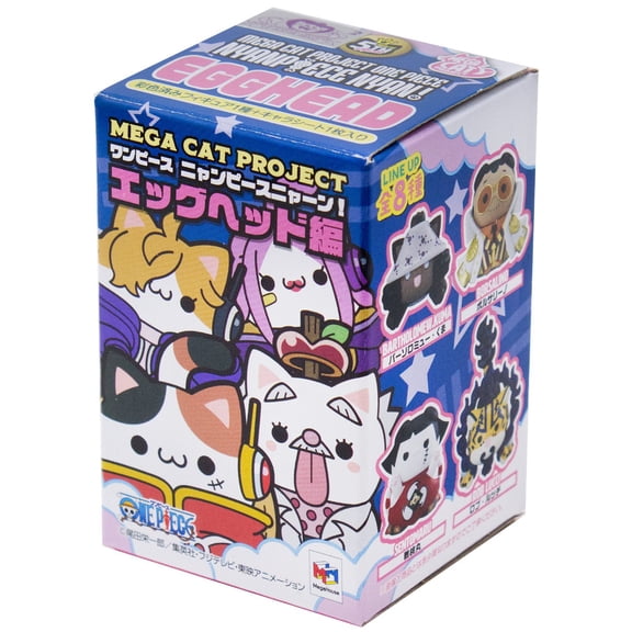 Megahouse - One Piece - Mega Cat Project - Nyan Piece Nyan: Egghead Version (Box/8) Blindbox Figure Display