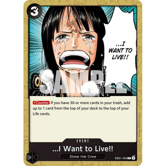 One Piece Memorial Collection Common ...I Want to Live!! EB01-050