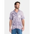 thumbnail image 1 of One Piece Men's and Big Men's Graphic Button Up Shirt, Sizes S-3XL, 1 of 5