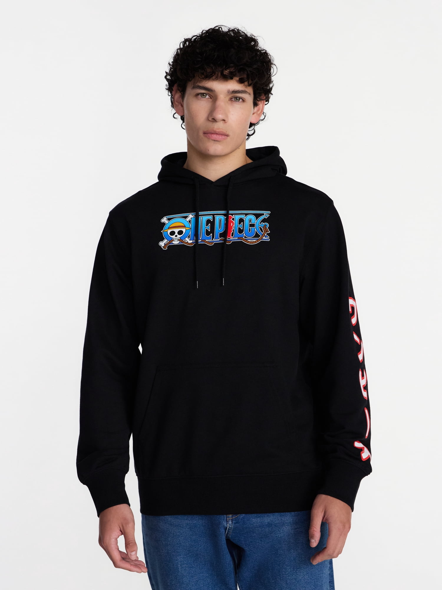 One Piece Men's and Big Men's Graphic French Terry Fleece Hoodie, Sizes XS-5XL