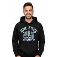 thumbnail image 1 of One Piece, Men's & Big Men's Graphic Hoodie, Neon Skull, Sizes S-3XL, 1 of 5