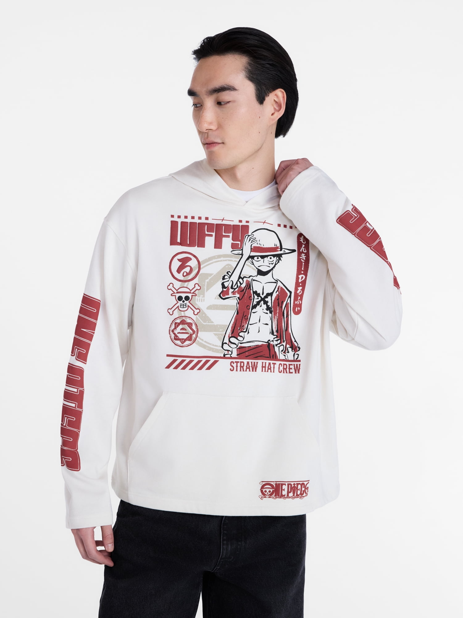 One Piece Men's and Big Men's Graphic Hoodie, Sizes XS-5XL