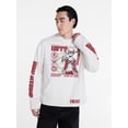 thumbnail image 1 of One Piece Front and Back Puff Graphic Hoodie Sweatshirt, Men's Sizes XS-5XL, 1 of 4