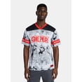 thumbnail image 1 of One Piece Men's and Big Men's Front Back Graphic Soccer Jersey with Short Sleeves, Sizes XS-3XL, 1 of 5