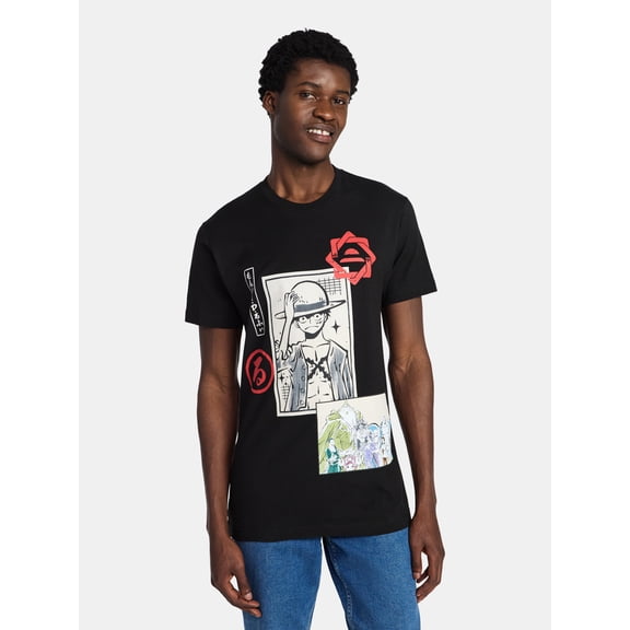 One Piece Men's and Big Men's Cotton Graphic Tee, Sizes S-3XL