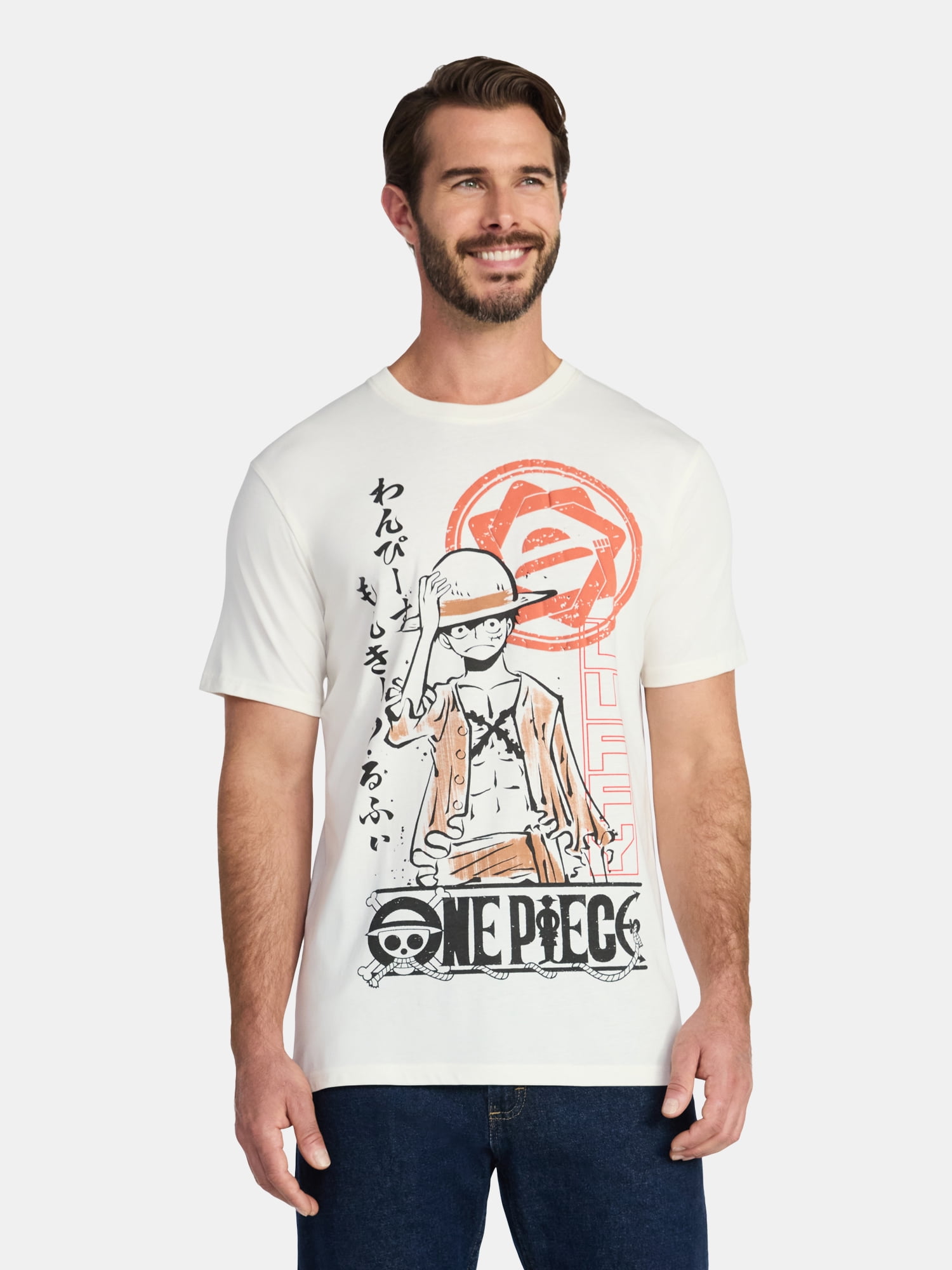 One Piece Men's and Big Men's Graphic Tee, Sizes M-XL