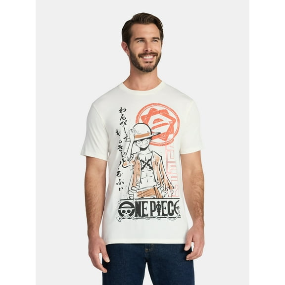 One Piece Men's and Big Men's Graphic Tee, Sizes M-XL
