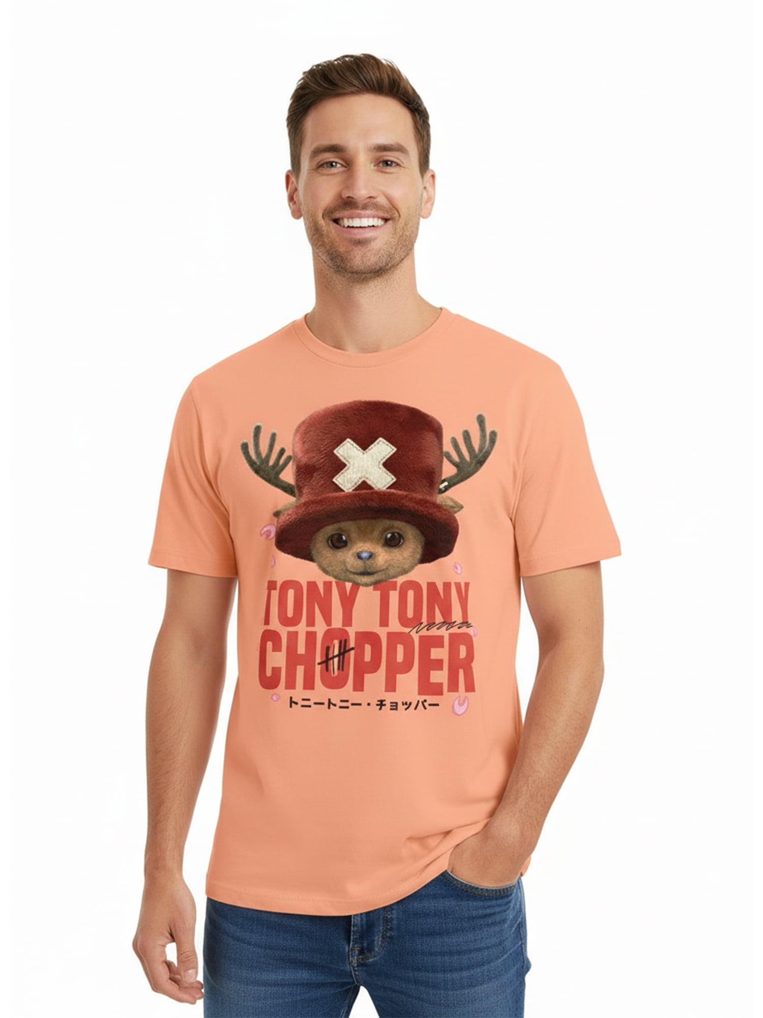 One Piece, Men's & Big Men's Graphic Tee, Tony Tony Chopper, Sizes S-3XL
