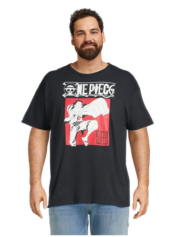 One Piece Men's & Big Men's Graphic Tee with Short Sleeves, Sizes S-3XL