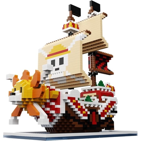 One Piece Micro Building Blocks Set Anime Pirate Boat Models Mini Building Bricks Construction Toys Gifts 1680pcs